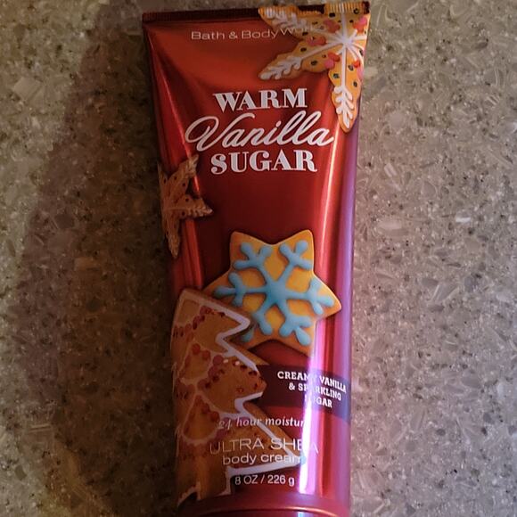 Set of 2 Bath & Body Works Warm Vanilla Sugar 10 oz Shower Gel 8 oz Body Cream - Picture 2 of 5